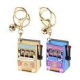 thumbnail image 4 of MOVTOTOP Assorted Color Slot Machine Keychain for Hanging Keys Plastic and Metal Mini Toy Fits Pocket 2pcs, 4 of 8