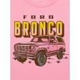 thumbnail image 2 of Wonder Nation Girls Ford Bronco Graphic Short Sleeve T-Shirt, Sizes 4-18, 2 of 3