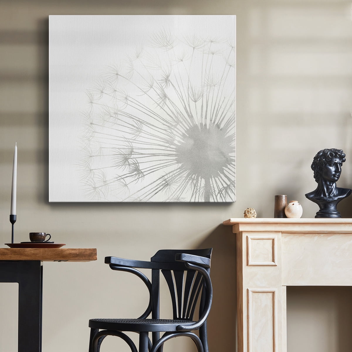 Wexford Home Dandelion Whisper II-Premium Gallery Wrapped Canvas, 40" x 40" - Ready to Hang