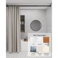 thumbnail image 2 of Tension Shower Curtain Rods No Drilling, 29 to 85 Inch, Spring Tension Curtain Rods for Windows, Adjustable Shower Rod for Bathroom, Heavy Duty Tension Rods Fits Various Wall Types, Black, 2 of 14