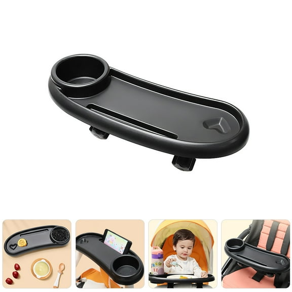 GOOHOCHY  Pram Snack Tray Kids Drink Holder Stroller Meal Container Baby