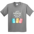 thumbnail image 3 of Inktastic Easter Hangin' with My Peeps Youth T-Shirt, 3 of 5