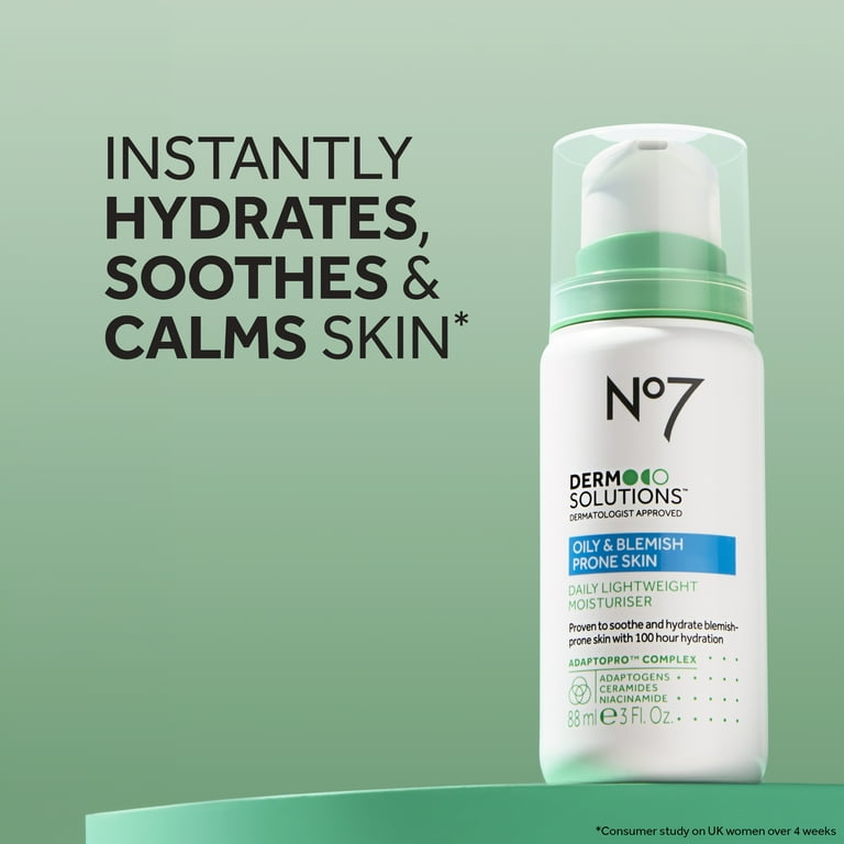 NO7 Derm Solutions Hydrating Facial Moisturizer for Normal to Oily