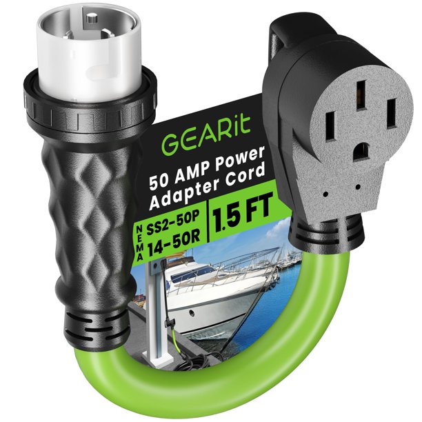 Cable adaptador GEARit NEMA 14-50P a SS2-50R de 46 cm