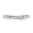thumbnail image 3 of 14K White Gold Ring Band Eternity Diamond Round 1 10CT Polished Bezel Set , Size 8, 3 of 6