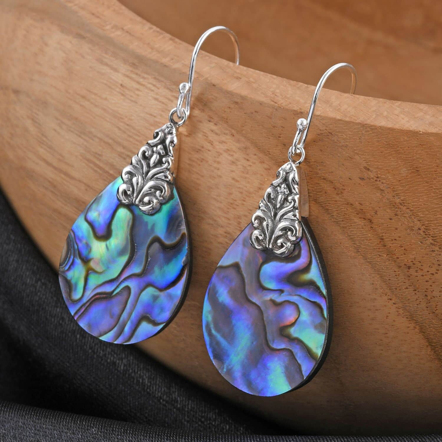 925 Sterling Silver Abalone Shell Solitaire Dangle Drop Earrings Stylish Fashion Beach Jewelry For Women Unique Costume Jewelry for Women Birthday Christmas Gifts