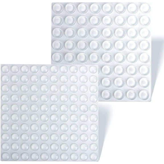 164Pcs Clear Picture Frame Bumpers, Self Adhesive Cabinet Door Bumper, Rubber Bumpers Noise Dampening,Silicone Bumper Pads for Drawers, Laptop, Cupboard,Wall