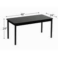 thumbnail image 2 of Correll 24"W x 48"D Deluxe High Pressure Library Table in Black Granite, 2 of 6