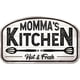 thumbnail image 1 of Letrero de hojalata vintage "Cocina de Mamá Caliente y Fresca", placa de cocina retro, letrero decorativo de hojalata para pared, para decoración del hogar, cocina, restaurante, cafetería., 1 of 6