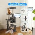 thumbnail image 6 of Vibrant Life Medium Cat Tree Tower with Scratching Post and Cozy Condo, Gray, 6 of 9
