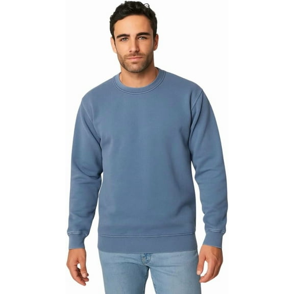 Milltex 403 Pigmented Dyed Crewneck Pullover Sweatshirt Soft Handfeel 3 End Fleece 80% Cotton 20% Poly 9.5 Oz 340 GSM