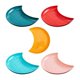 thumbnail image 2 of 5Pcs Plastic Food Tray Creative Fruit Plate Snack Dessert Tray Pastry Plate Mix, 2 of 4