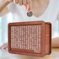 thumbnail image 4 of Hucha de madera con bolígrafo caja para ahorrar dinero regalo de vacaciones creativo para adultos y niños, 4 of 6