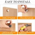 thumbnail image 4 of Cerradura para buzón de 20 mm, cerradura para taquilla con llave, cerradura para muebles, cerradura de palanca, cerradura para buzón, cerradura para armario, 5 piezas, 4 of 5
