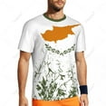 thumbnail image 5 of Exclusive design Cyprus Flag Grain 3D Printed Men For Running Bike Soccer Tennis Fitness Sports tshirt Mesh Fans Short T-shirt, 5 of 16
