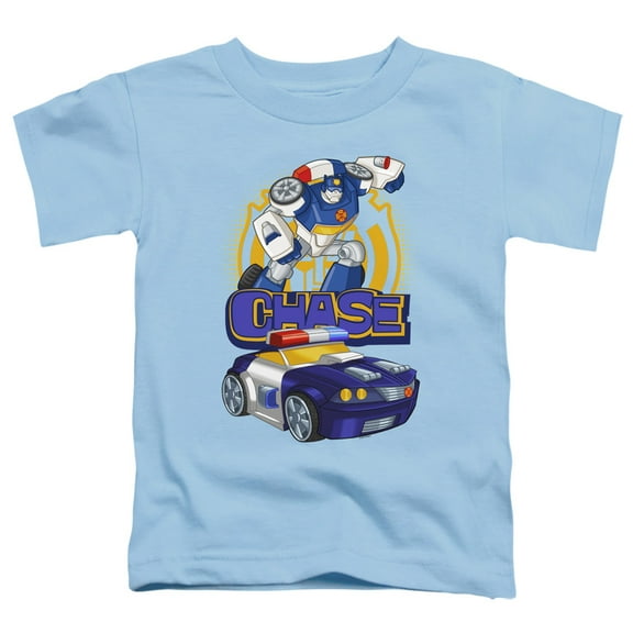 Transformers Chase S/S Toddler T-Shirt Light Blue
