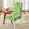 thumbnail image 4 of TSOVTHRID Shamrock Music Note Print Tablecloth Stretch Dining Chair Slipcovers Anti-Dust Chair Covers Washable Rectangle Table Cloth Soft Furniture Protector Cover for St. Patrick's Day Decor, 7 Pcs, 4 of 6