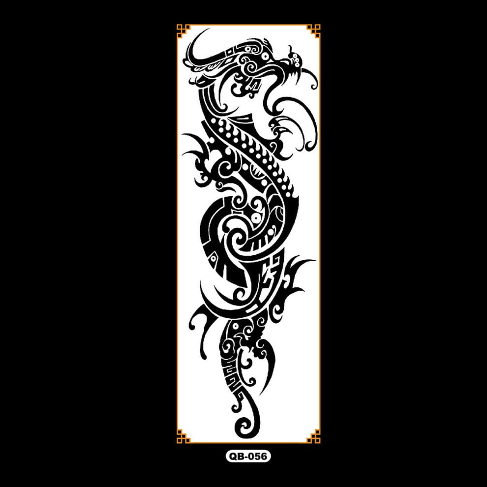 Qb Full Arm Flower Tattoo Sticker Waterproof Temporary Tattoo Sleeve Men Women Body Paint Water Transfer Fake Tatoo Sleeve Walmart Canada