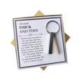thumbnail image 1 of Through Thick and Thin Keychain - Friend.', 1 of 8