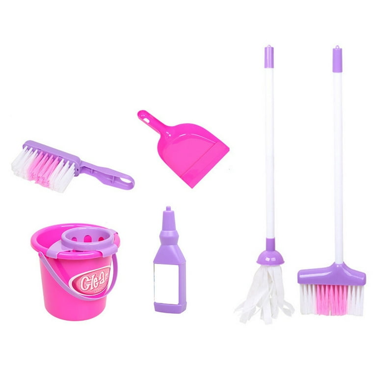 6Pcs Toddler Montessori Cleaning Play Set Toy Kids Broom Sweep Mop Set For  Ages 3+ - AliExpress