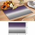 thumbnail image 6 of Purple Grey Ombre Placemats Set of 6 Gradient Gradual Color Place Mats Table Mats Kitchen Dining Home Outdoor Party Table Decoration, 6 of 9