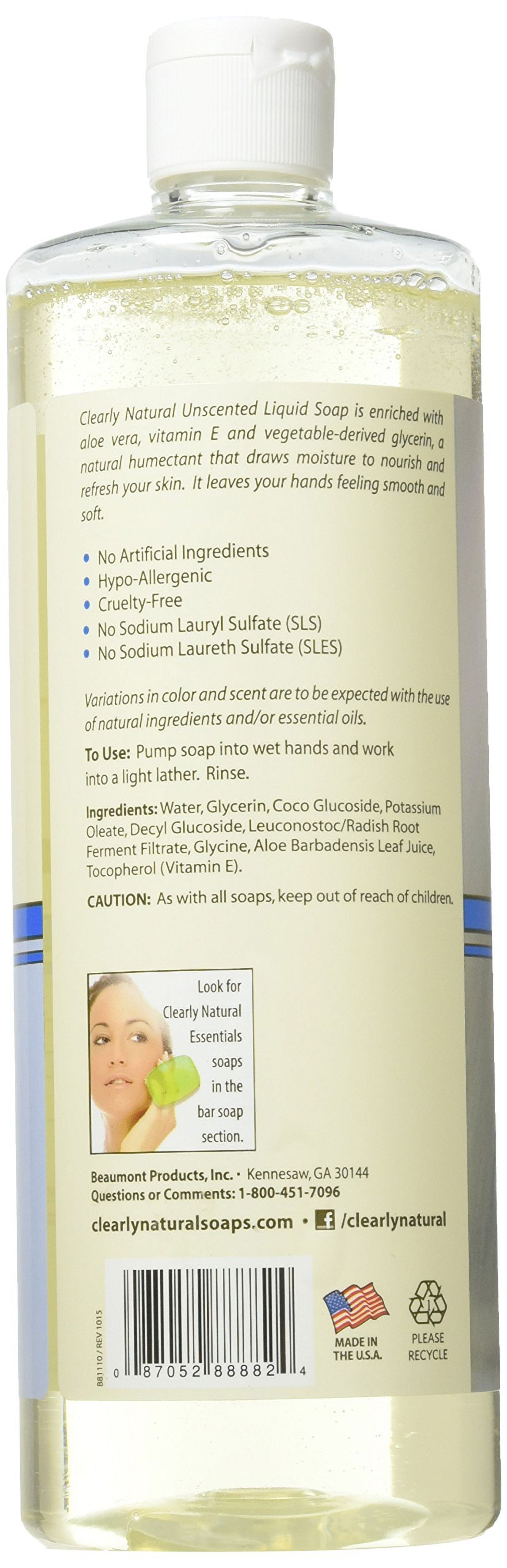 Clearly Natural Liquid Unscented CI30&nbsp;Refill Hand Soap, 32 Ounce