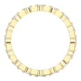thumbnail image 5 of KEEVA JEWELS 0.55 Carat Round Lab Grown Diamond Anniversary Band for Women, Made in 10K Yellow Gold Size 6, 5 of 6
