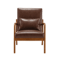 thumbnail image 6 of Villeston Modern Accent Chair，Velvet with Solid Wood Frame for Living Room Bedroom Lounge Chair Indoor , Brown, 6 of 6