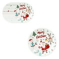 thumbnail image 2 of PRETXORVE Christmas Decorations, Christmas Ornaments, 10 Pieces Christmas Paper Set, Santa Claus, Snowman, Snowflakes, with Winter Party Supplies Disposable Tableware, 2 of 6