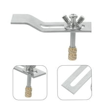 LEORX 1Set Metal Sink Mounting Kit Silver Undermount Sink Support Brackets