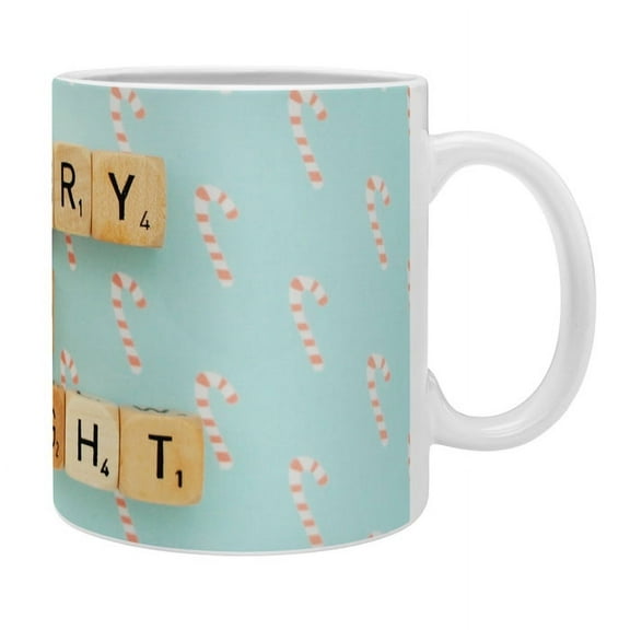 Society6 Happee Monkee Merry and Bright Candy Canes Mug
