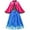 Blue, variant on Princess Dress Anna Costume Dress Up Cosplay Cloak Snowflake 5