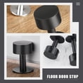 thumbnail image 2 of IDEANATEGRATE 2Ud Tope De Piso Para Puerta Seguro Antiruido Con Protector De Pared Negro, 2 of 8