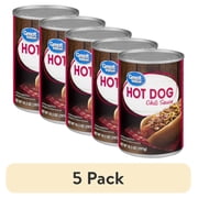 (5 pack) Great Value Hot Dog Chili Sauce, 10.5 oz Can