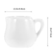 thumbnail image 2 of OATIPHO Ceramic Creamer Container White Easy Pouring for Storage 4Pcs, 2 of 8