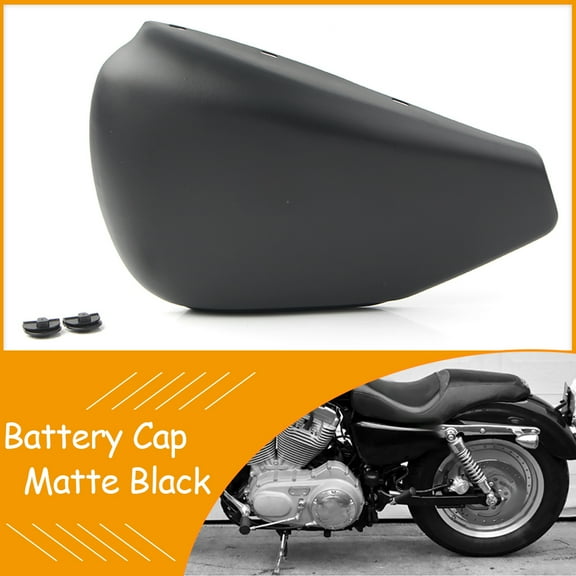 ZS Matt black Motorcylce Battery Cover Guard Protector Left Side For Harley Sportster XL883 1200 48 72 2004-2013