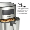 thumbnail image 4 of Hamilton Beach 5.8 Quart Air Fryer with Digital Touch Controls and Nonstick Basket, Stainless Steel, 4 of 9