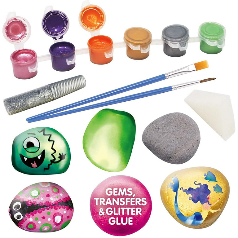 Rock Painting Kit for Kids Ages 4-8 Animal Arts and Crafts for Kids 4-6 –  Glow in The Dark Painting Rocks for Kids – Great Easter Painting Gifts for  Boys and Girls –