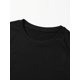 thumbnail image 5 of Short Sleeve Bow Print Drop Shoulder T-shirt, Crew Neck Casual Top For Spring & Summer, Women's Clothing Tee Tee For Adult, Men, Women, Teen, Teenager, Adolescent, Youth, 5 of 7