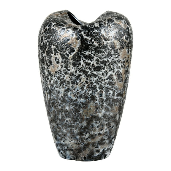 Elk Home Pedraza Modern Small Vase in Marbled Black Finish