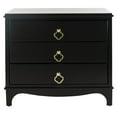 thumbnail image 3 of Safavieh Hannon 3-Drawer Solid Contemporary Nightstand, 3 of 7