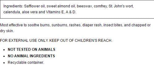 Country Comfort Herbal Savvy Comfrey Aloe Vera 2 Oz Salve