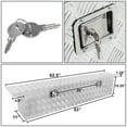 thumbnail image 2 of DNA Motoring 63"x12"x16.5" Aluminum Pickup Truck Bed Trailer Storage Tool Box w/Key Lock (Crossbed), 2 of 4