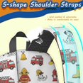 thumbnail image 5 of Fireman and Dalmatian White Pattern 17" Waterproof Oxford School Backpacks for Teens, S-Shape Padded Straps, for School, Travel, Hiking, Camping, 5 of 5