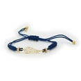 thumbnail image 1 of Blue Kindred Cord Angel Wing Cubic Zirconia Silver Gold Plated Bracelet, 1 of 1