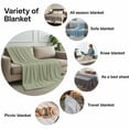 thumbnail image 6 of Throw Blanket for Couch Sage Green Soft Fleece Flannel Blankets Cozy Lightweight Blanket for Home Sofa Living Room Spring Green Solid Color Bed Throws 30" x 40", 6 of 9