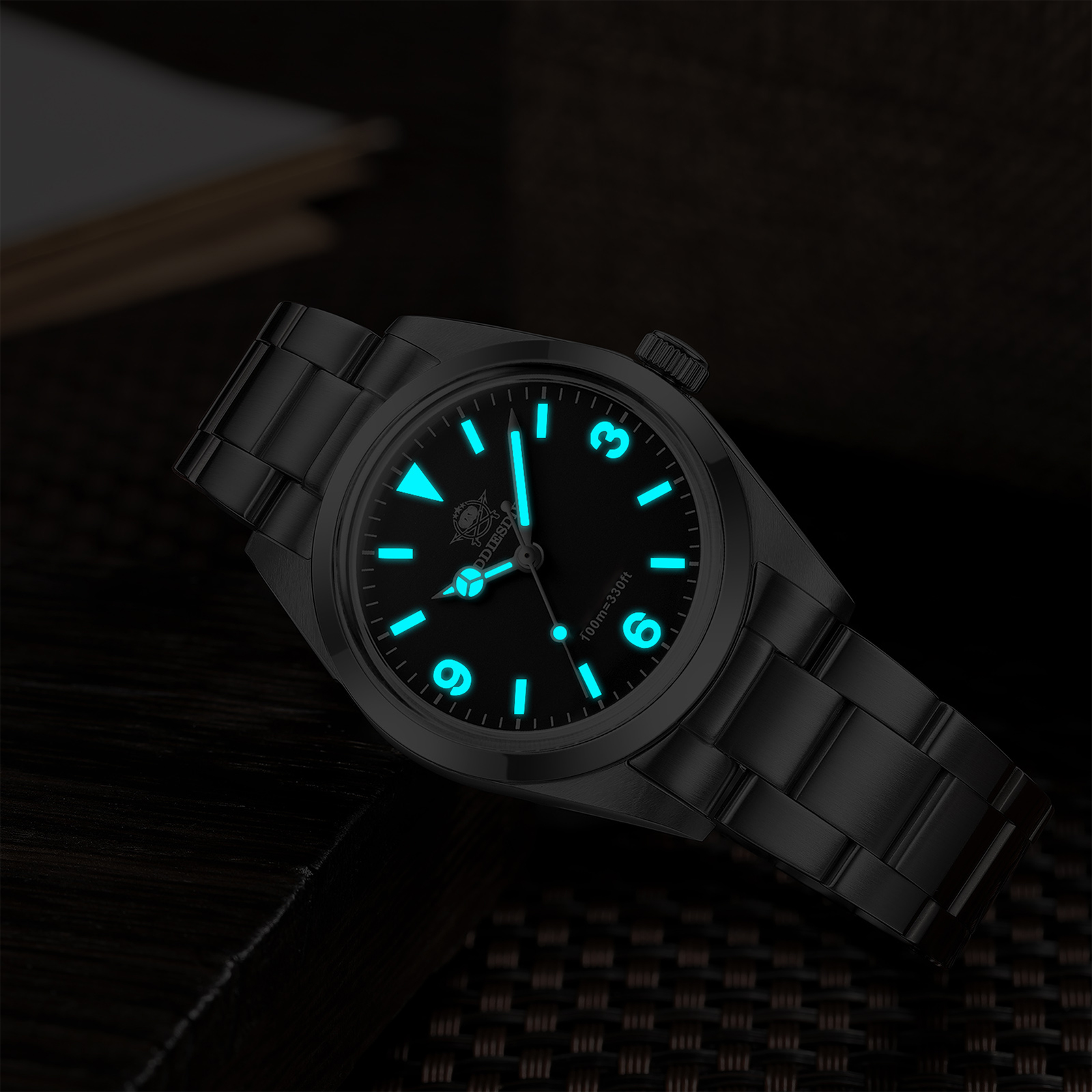 ADDIESDIVE Men's Diver Quartz Watch - 100M Waterproof Stainless Steel Watch with Sapphire Crystal, BGW9 Luminous & Japanese VH31 Movement Luxury Watches for Men