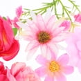 thumbnail image 6 of FOMIYES Pink Silk Faux Flower Heads - Reusable, Elegant Appearance, Hair Accessories, 6 of 7