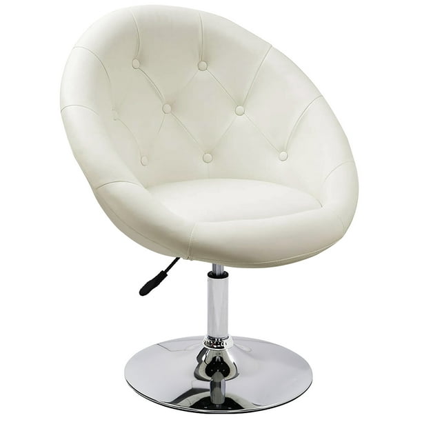 Duhome Vanity Make Up Accent Chair, White Vanity Chair