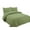 Green, variant on Bedspread Coverlet 3 Pcs Set Oversized 100 x 106 Queen Size Mint Color Floral Pattern